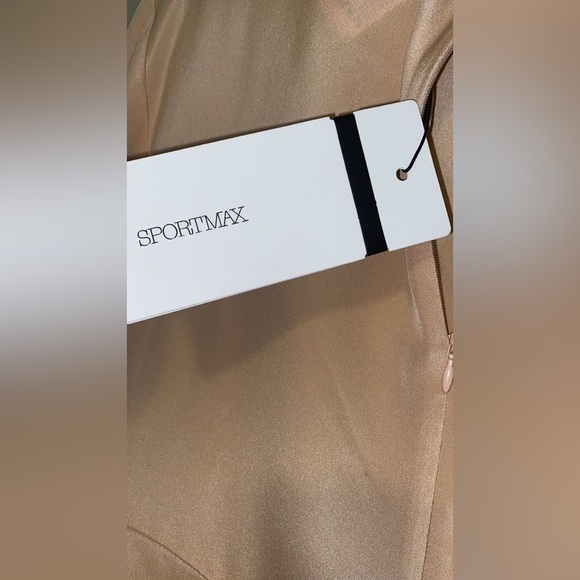 Sportmax Satin Blouse Midi Dress - Cream - Picture 3 of 8